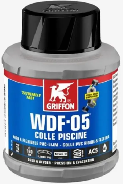 GRIFFON Colle piscine WDF-05 500 ml + pinceau rond