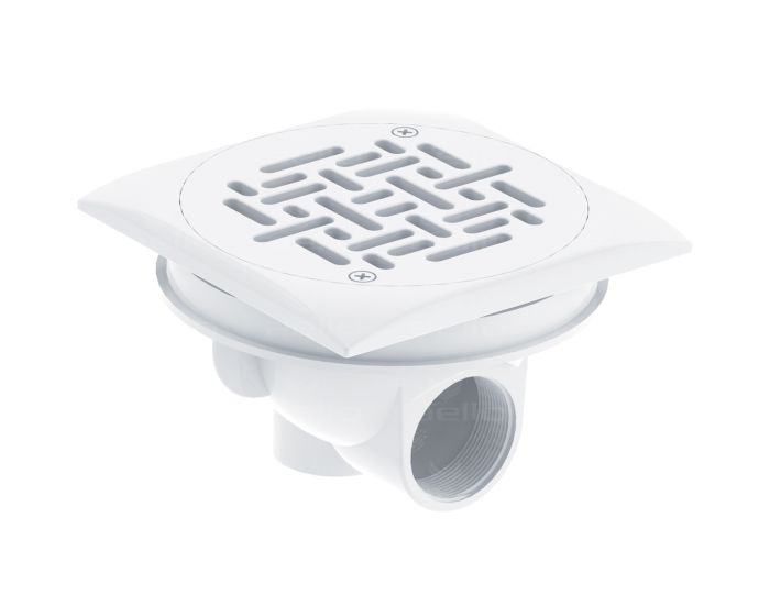 WELTICO Bonde de fond DESIGN béton/liner blanche