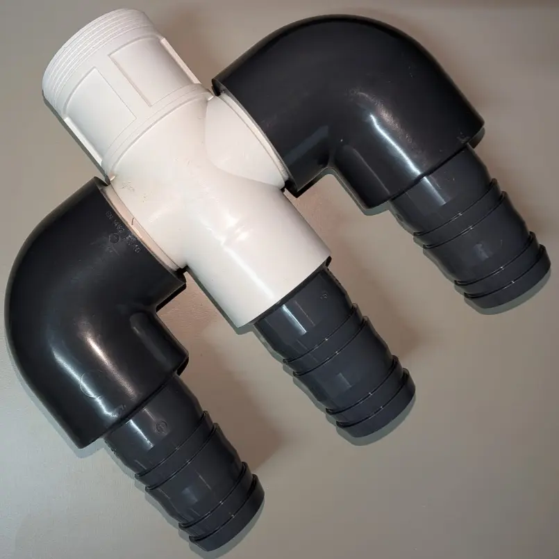 Corps vanne déviatrice SF D95 avec raccords