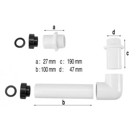 WATERCO Kit de liaison vanne/filtre Lacron 16