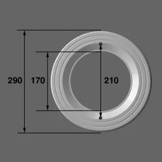 [44000042] BWT AQUAREVA Collerette, vis/Projecteur PL84V (vendu par 2) BLANC