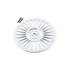 [4402021102] ASTRAL Grille pour bonde de fond en 210 mm blanche + vis métriques 25 mm BLANC