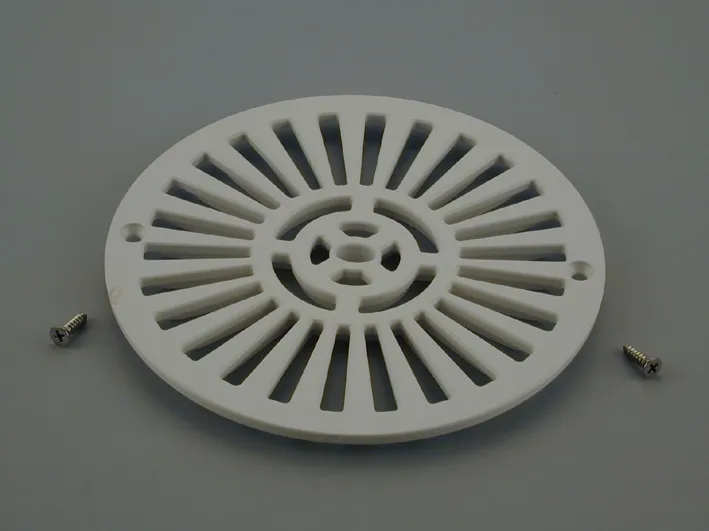 ASTRAL Grille de bonde de fond plate 01467 avec vis parker 4,2x16 - BLANC