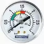 ASTRAL Manomètre axial 1/8" 3 Kg/cm2