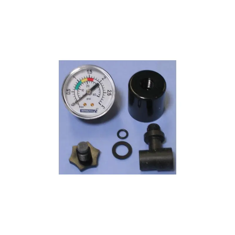 ASTRAL manometer za filter SAB UVE / Aster - 1/8" s T-priključkom, tesnilom in zračnim izpustnim čepom