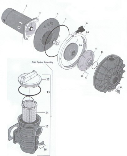 PENTAIR Joint de distributeur  pompe STA RITE P2R