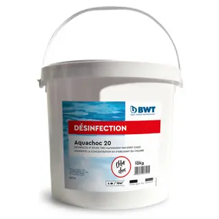 BWT Chlore choc en pastilles 20 Gr Aquachoc 20 - 10 Kg