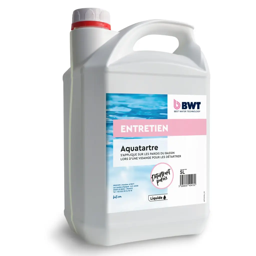 Nettoyant détartrant piscine et le filtre Aquatartre - 5 Lit