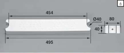 AQUAMATIC Marche 80-I40 ABS blanche/Echelle Hors Sol Aquamatic,les 2