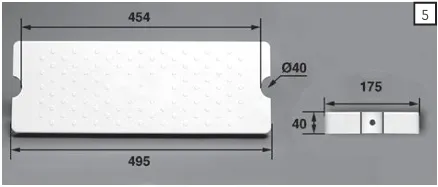 AQUAMATIC Marche 175-D40DC ABS blanc / Echelle Aquamatic#