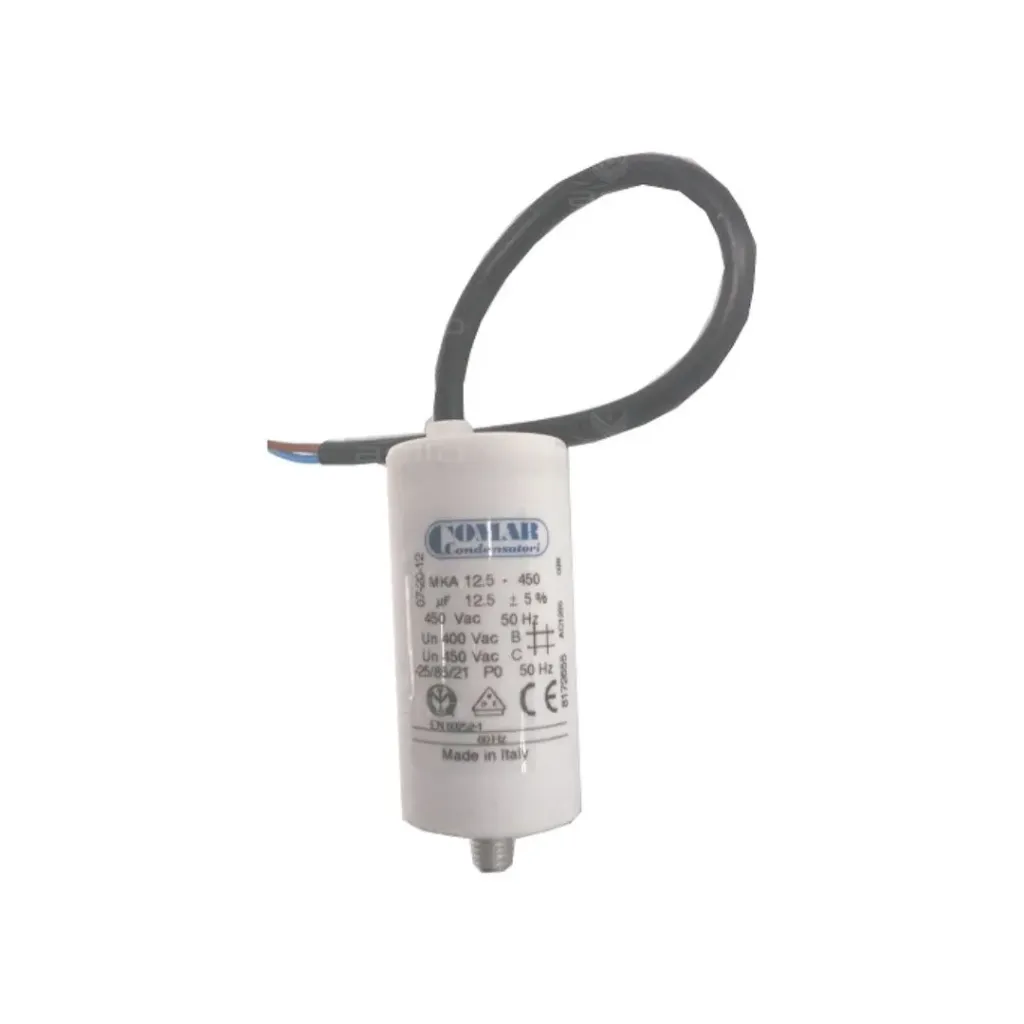 Condensateur Mka 35 µf 450v diamètre 45 longueur 94 avec câble 250mm Long