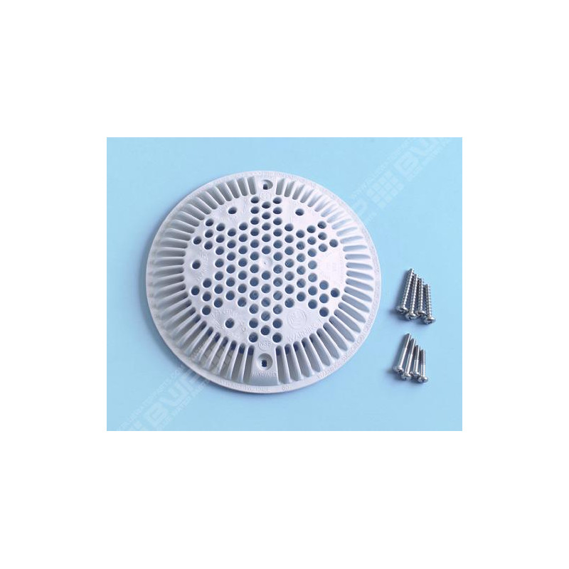 [WGX1048E] HAYWARD Grille de bonde de fond anti-vortex SP1048 avec vis - BLANC