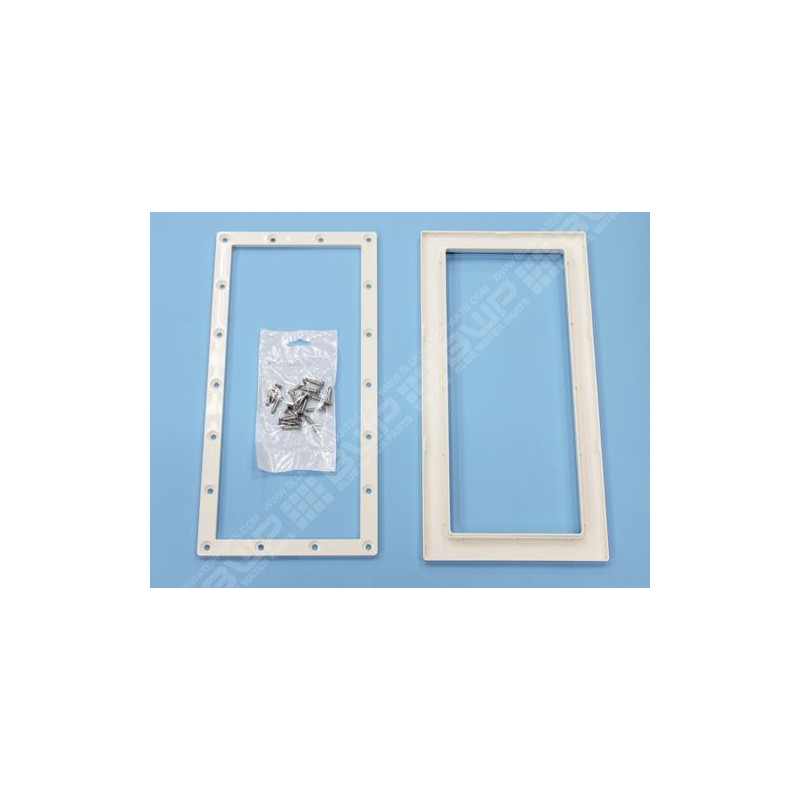 [4402012012] ASTRAL Bride avec enjoliveur et vis Parker 5,5x25 mm de skimmer Easyline - BLANC