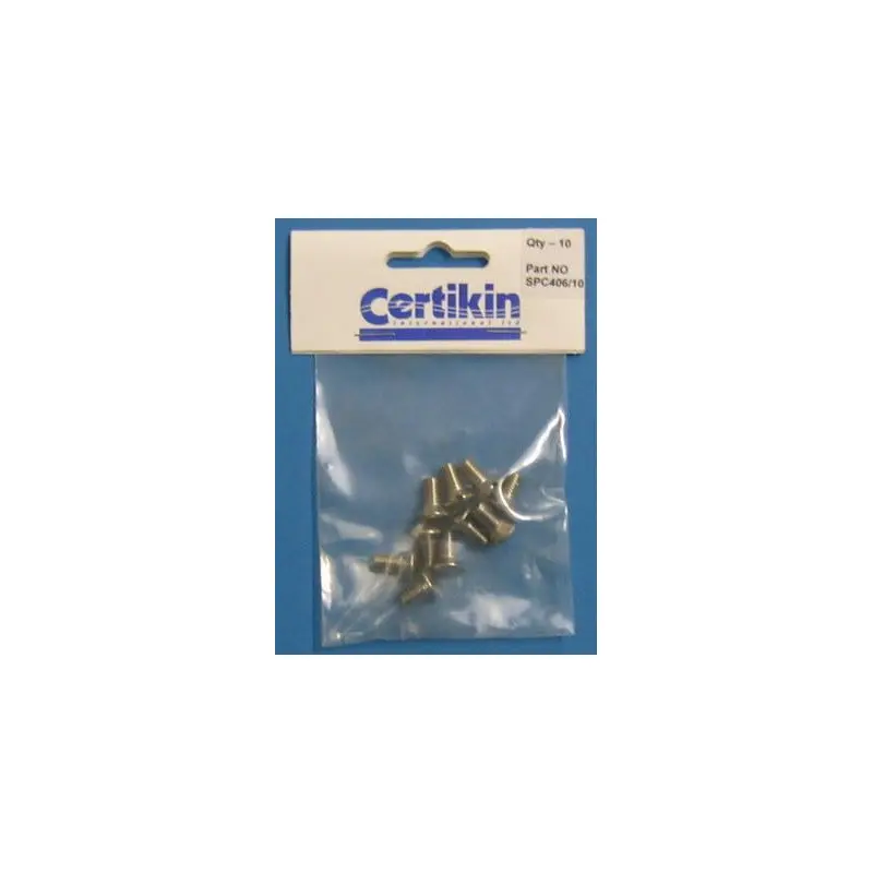 [SPC406/10] CERTIKIN Vis de couvercle skimmer M6 x 12 mm - (x10) SPC406/10