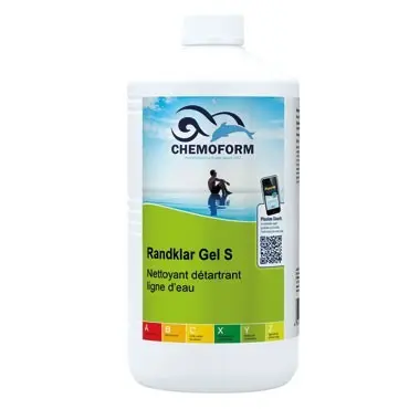 CHEMOFORM Nettoyant Randklar gel pour boudins et ligne d'eau - 1 litre