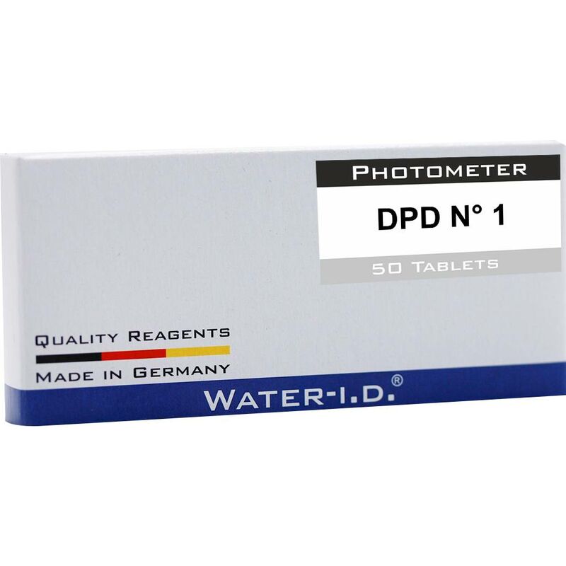 PoolLab DPD No 1 Photometre Reactif  Chlore Brome (Pack de 50)