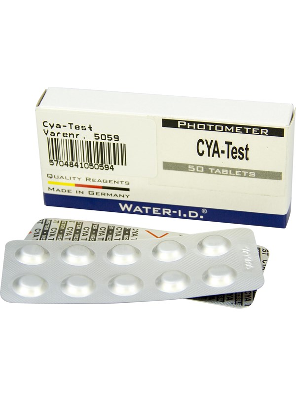 PoolLab Tablettes CYANURIQUE Photomètre Réactifs (Pack de 50)