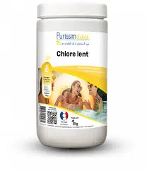 PURISSIMEAU Chlore lent 1Kg (galets 125g)