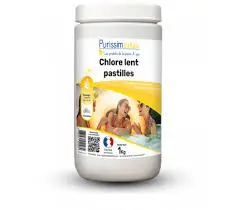 PURISSIMEAU Chlore lent 1Kg (pastilles)