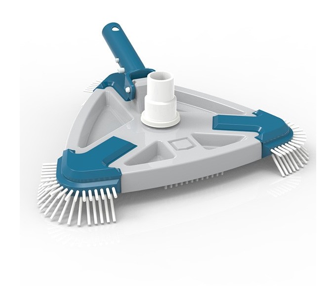 [69663] ASTRAL Balai triangulaire avec brosses - piscine liner de nettoyage manuel