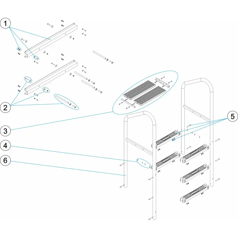 LAGHETTO Échelle surélevée