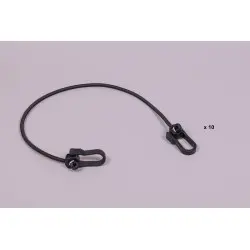 LAGHETTO Crochet élastique de couverture de protection (LOT DE 10)