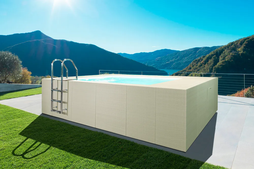 LAGHETTO DOLCEVITA habillage Blanc - Toile blanche dimensions 8 x 4 LTI