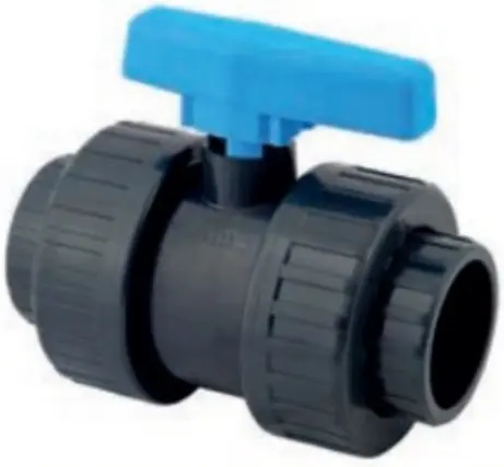 PVC Vanne à boisseau PN16 certifié WRAS (eau potable)  Ø 50mm