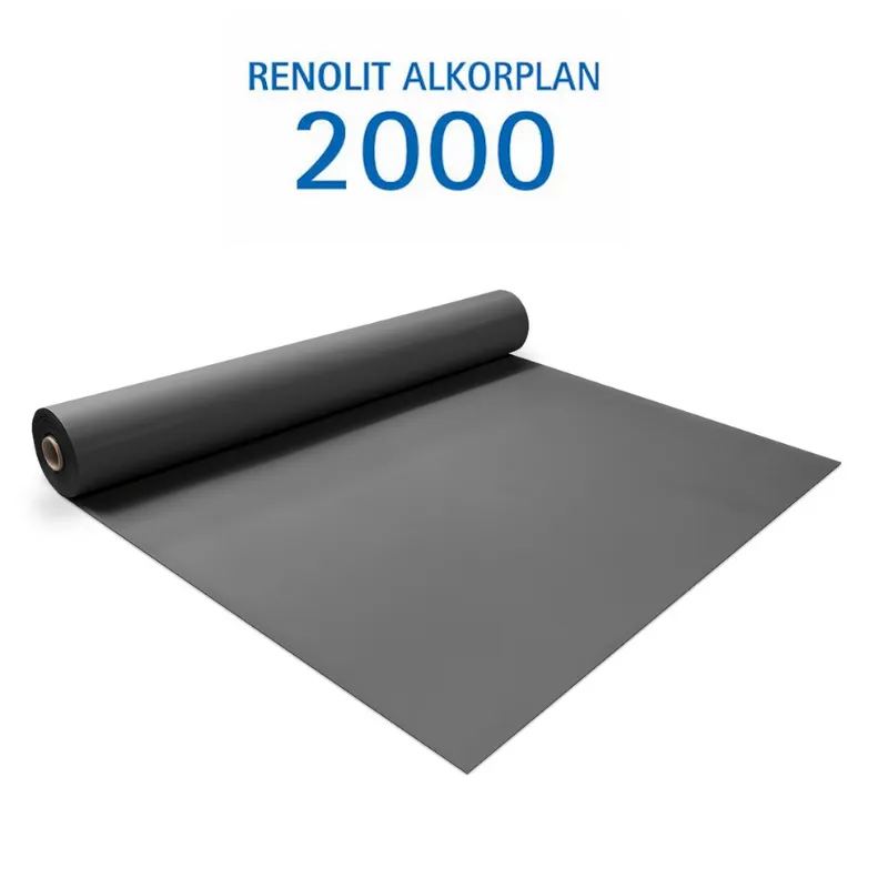 [35216327F] ALKORPLAN 2000 Pvc armé 150/100ème couleur  GRIS ANTHRACITE rouleau de 41,25 m2 (25m x 1,65m)