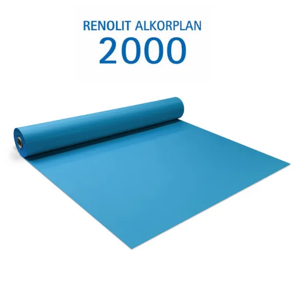 [35216203F] ALKORPLAN 2000 Pvc armé 150/100ème couleur BLEU ADRIATIQUE rouleau de 41,25 m2 (25m x 1,65m)