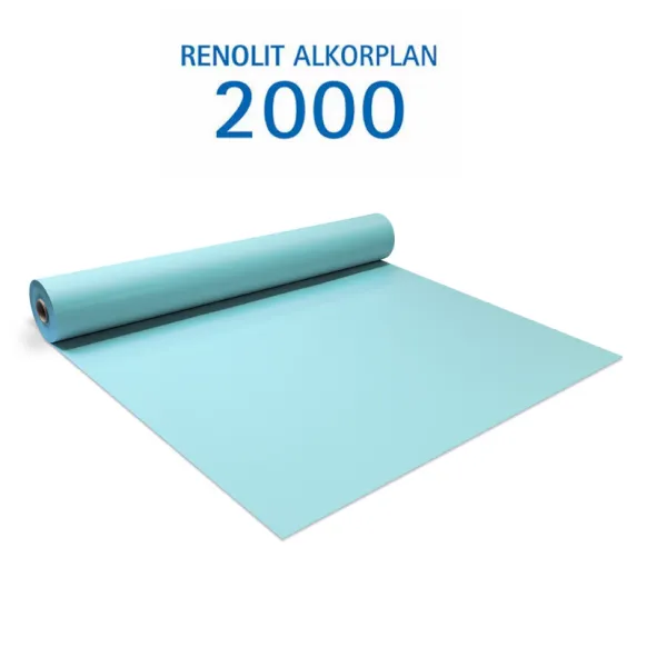 [35216208F] ALKORPLAN 2000 Pvc armé 150/100ème couleur BLEU CLAIR rouleau de 51,25 m2 (25m x 2,05m)
