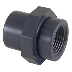 [02260] PVC Embout fileté PVC-U femelle à coller x male à visser Ø 63 - 50 x 2˝