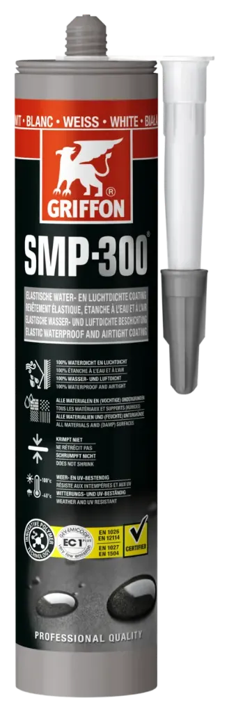 [7001073] GRIFFON SMP-300® Revêtement élastique étanche à l'eau et à l'air cartouche 290 ml BLANC