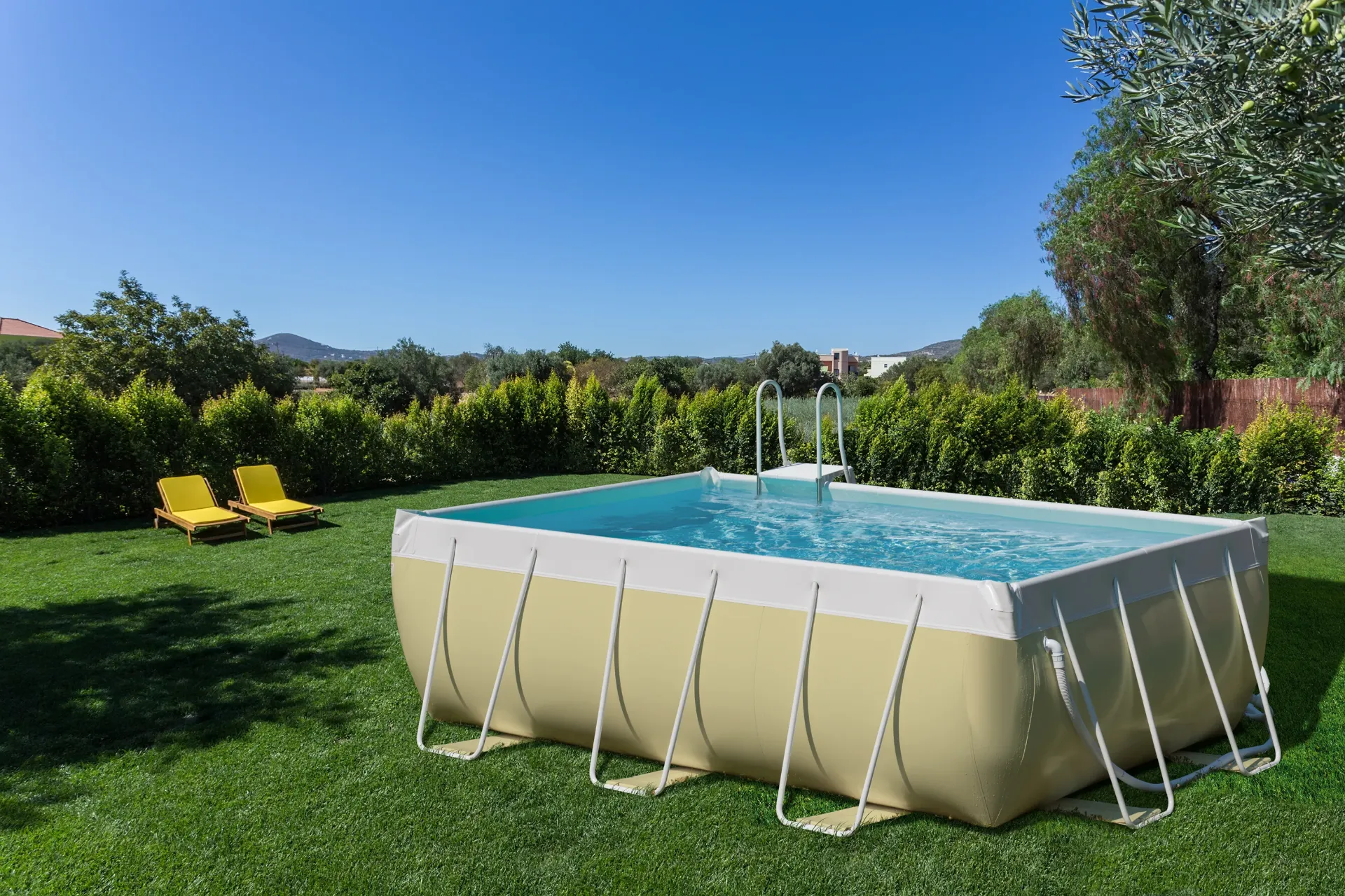LAGHETTO Piscine CLASSIC 26 BEIGE/BLANC