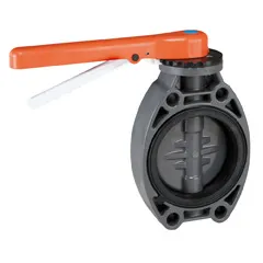 CEPEX Vanne papillon PVC-U ''STANDARD' (EPDM) Ø 125-Ø 140