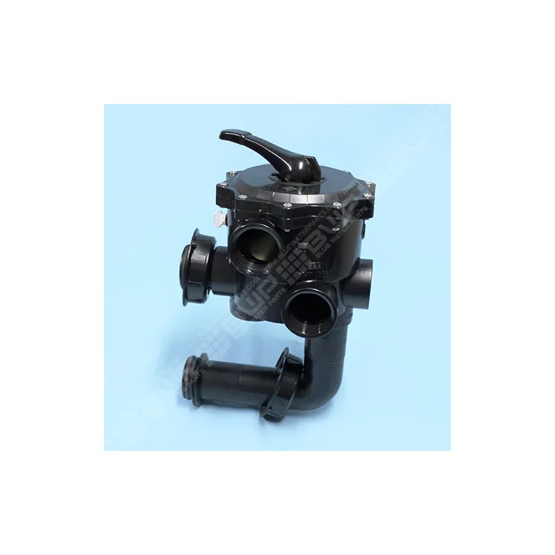 [RE261071ND] PENTAIR Vanne side 2" 6 voies noire filtre à sable Triton et Quad avec connexions - Entraxe de 190 mm