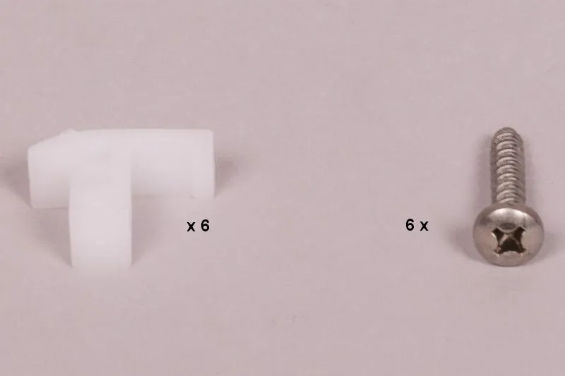 [4403010275] ASTRAL Vis + clip de fixation de projecteur (x6)