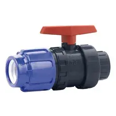 PVC Vanne à billes PVC-U ''PN10'' (PE-EPDM) coller femelle 32 x connexion PE 32