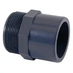 PVC Embout fileté PVC-U femelle à coller x male à visser