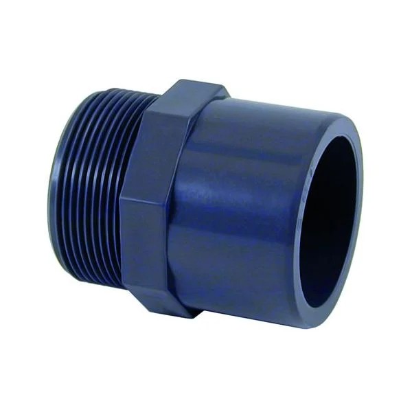 PVC Embout fileté PVC-U femelle à coller x male à visser Ø 75 - 63 x 2˝