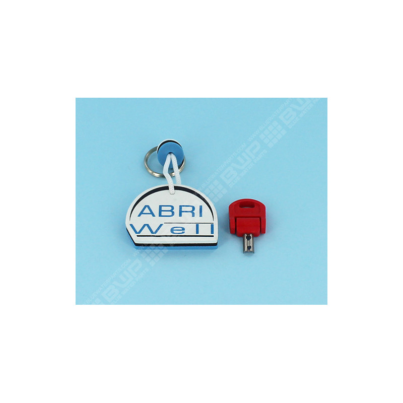 ABRIWELL Clé de poignée d'abris Abriwell Deckwell ROUGE