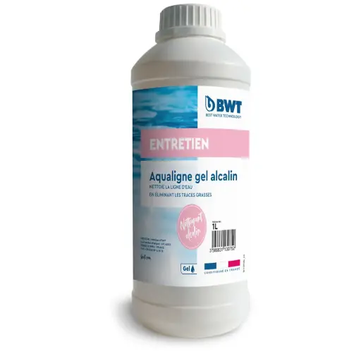 [8880301] BWT Nettoyant ligne d'eau, Aqualigne Gel Alcalin - 1 L
