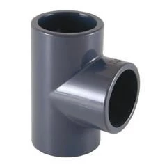 [PV03050] PVC Té PVC-U 90º à coller diamètre 50 mm