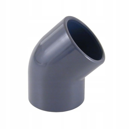[01751] PVC Coude PVC-U 45° à coller Ø 63